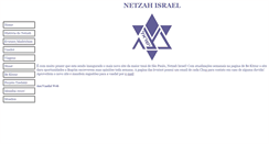 Desktop Screenshot of netzahisrael.com.br